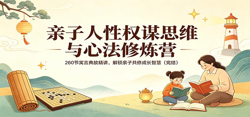 亲子人性权谋思维与心法修炼营：260节寓言典故精讲，解锁亲子共修成长智慧(完结)-金鼎聊项目