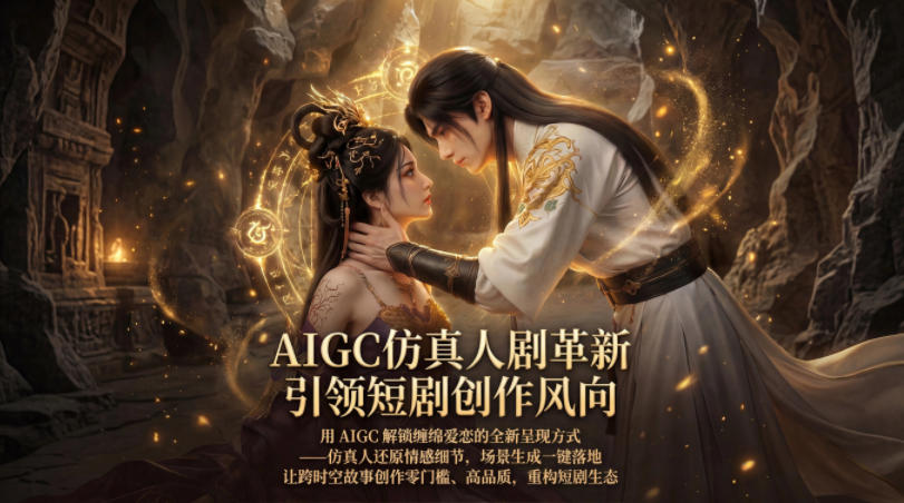 AIGC仿真人《合欢宗》短剧教学，用AIGC解锁缠绵爱恋的全新呈现方式，让跨时空故事创作零门槛、高品质，重构短剧生态-金鼎聊项目