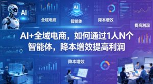AI+全域电商，如何通过1人N个智能体，降本增效提高利润-金鼎聊项目