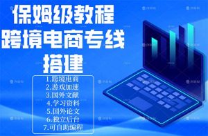 保姆级教程：手把手教你搭建跨境电商专线-金鼎聊项目