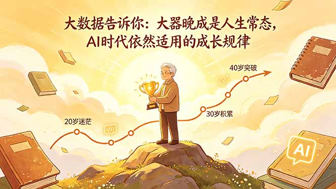 付费文章：大数据告诉你：大器晚成是人生常态，AI 时代依然适用的成长规律-金鼎聊项目