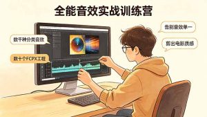 全能音效实战训练营：数千种分类音效+数十个FCPX工程，告别音效单一，剪出电影质感-金鼎聊项目