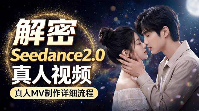 Seedance 2.0电影级真人 MV全流程拆解：提示词、运镜、粒子特效，手把手实操-金鼎聊项目