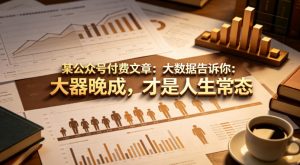 某公众号付费文章：大数据告诉你：大器晚成，才是人生常态-金鼎聊项目