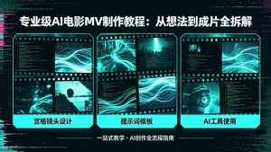 专业级AI电影MV制作教程，从想法到成片全拆解，宫格镜头+提示词模板+AI工具一站式教学-金鼎聊项目