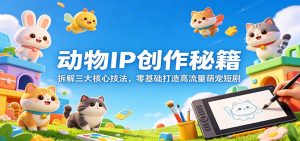 动物IP创作秘籍：拆解三大核心技法，零基础打造高流量萌宠短剧-金鼎聊项目