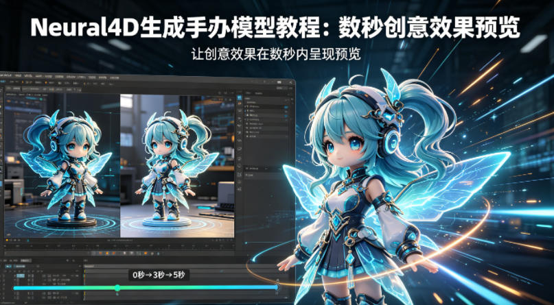 Neural4D生成手办模型教程，让创意效果在数秒内呈现预览-金鼎聊项目