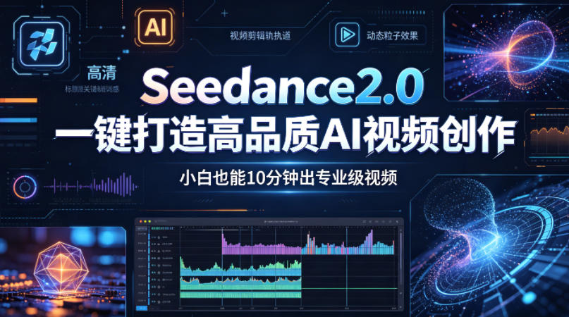 Seedance2.0一键打造高品质AI视频创作，小白也能10分钟出专业级视频-金鼎聊项目